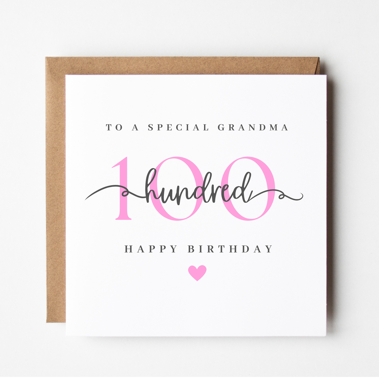 Grandma 100th Birthday Card