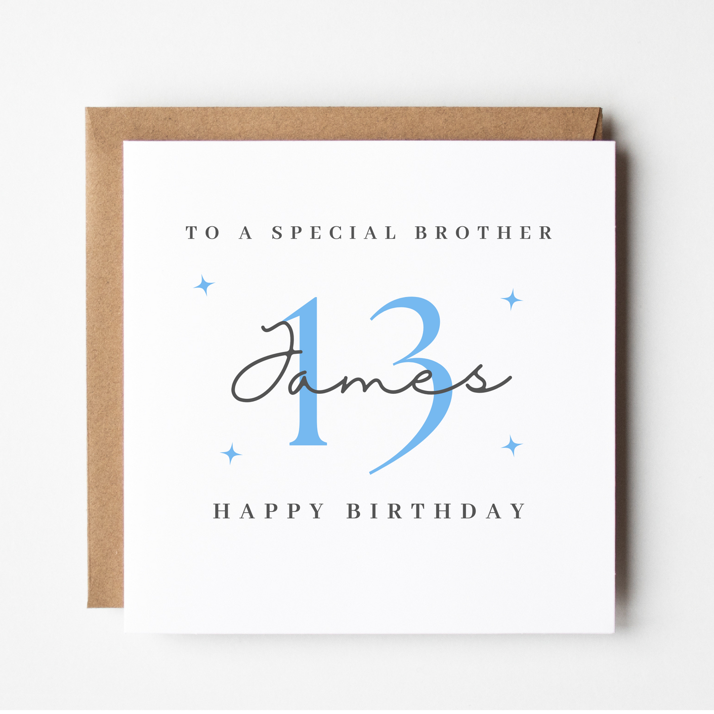 Brother 13th Birthday Card