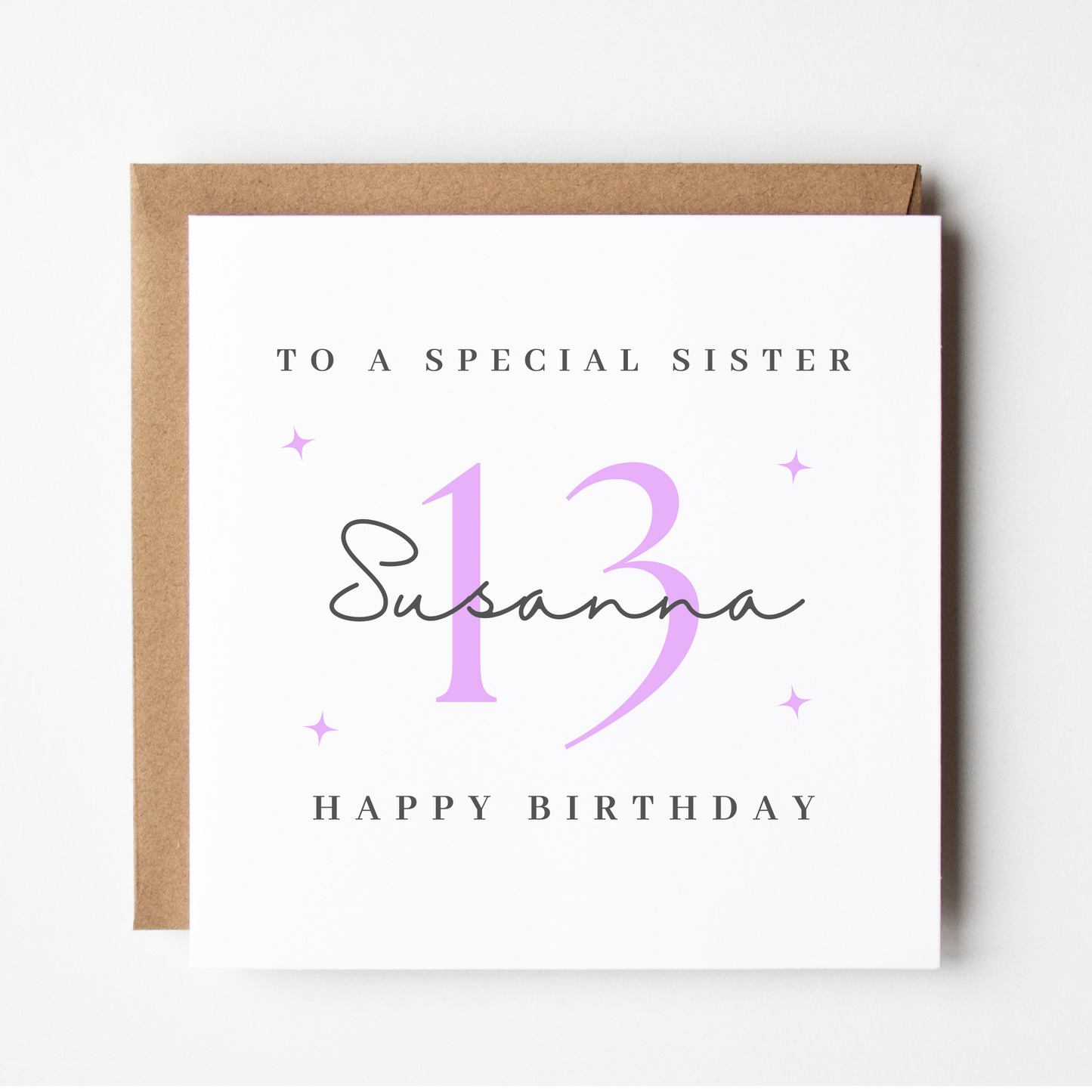 Sister 13th Birthday Card