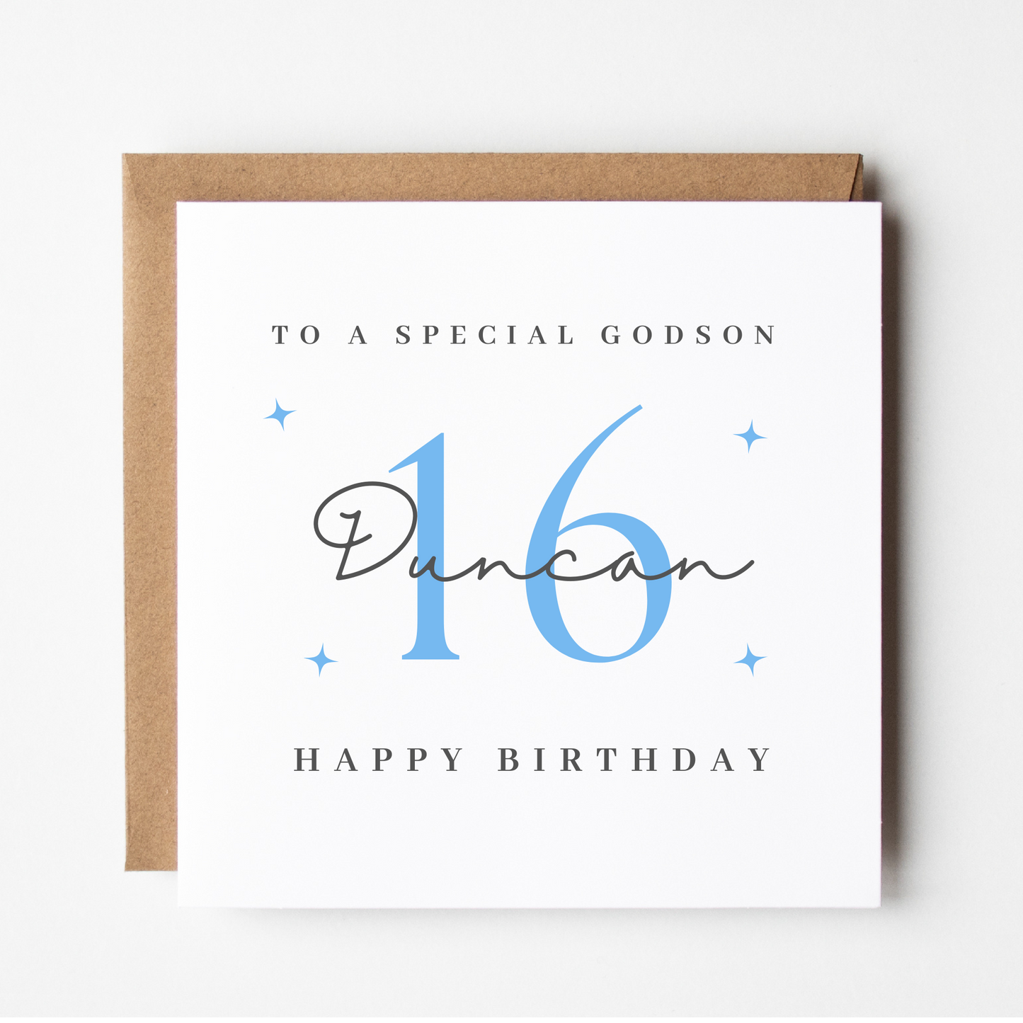 Godson 16th Birthday Card