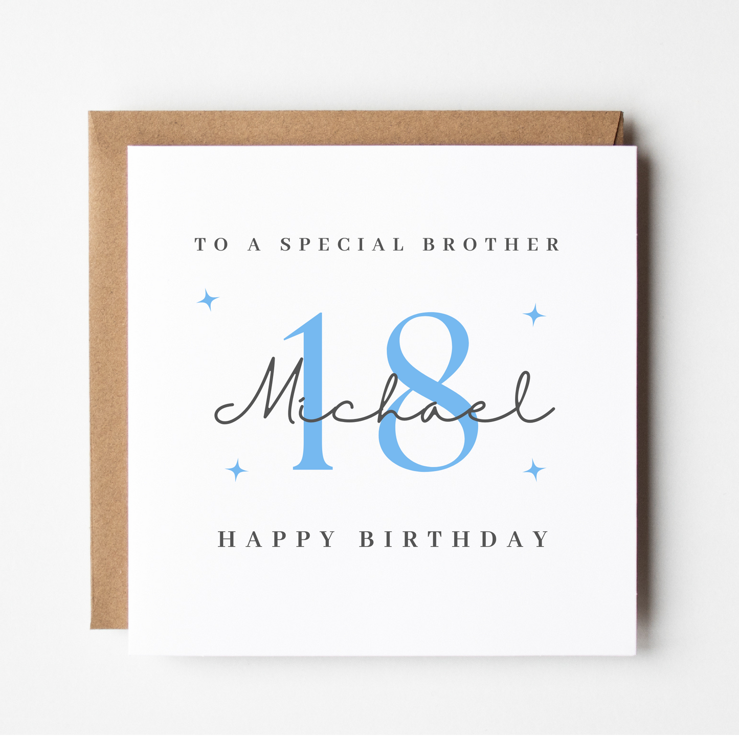 Brother 18th Birthday Card