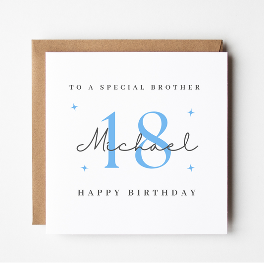 Brother 18th Birthday Card