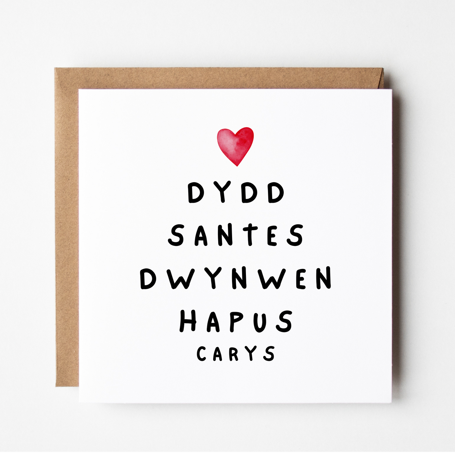 Welsh Valentines Day Card