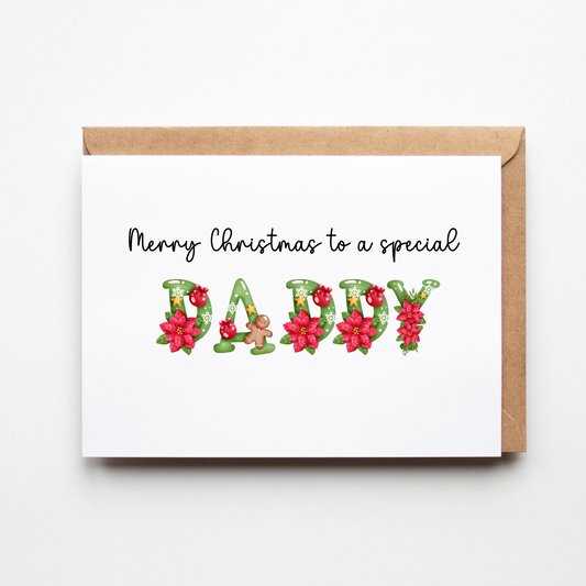 Daddy Christmas Card