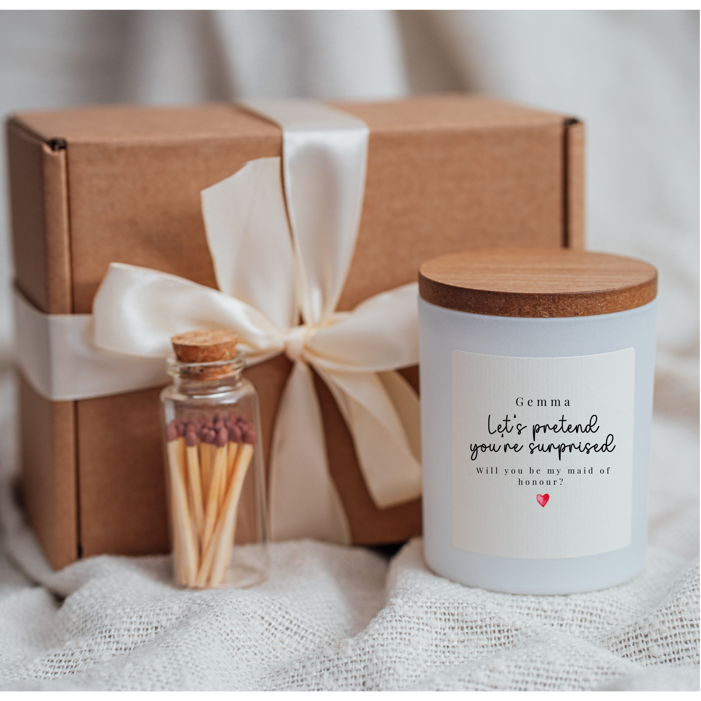 Maid Of Honour Proposal Candle Gift