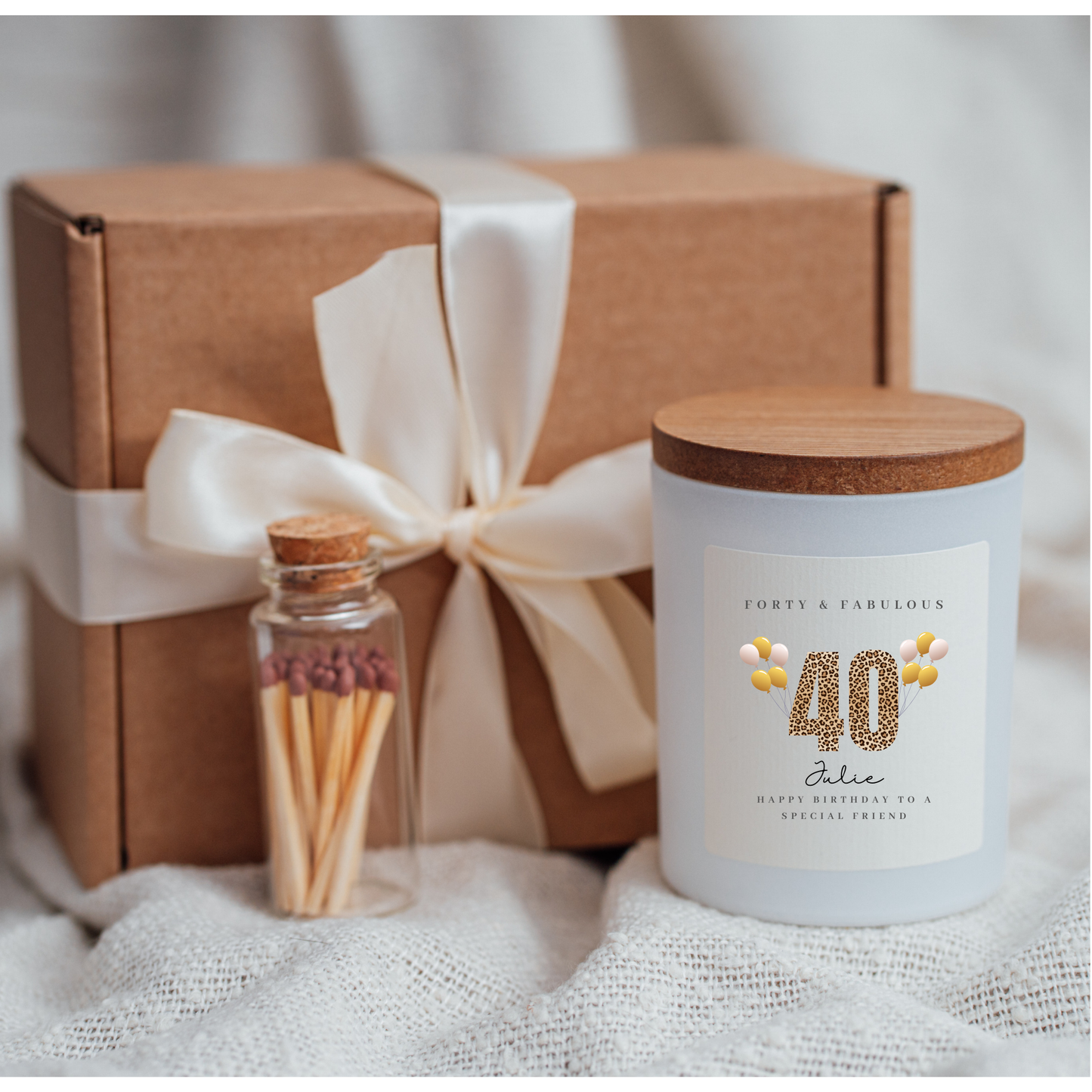 Friend 40th Birthday Candle Gift