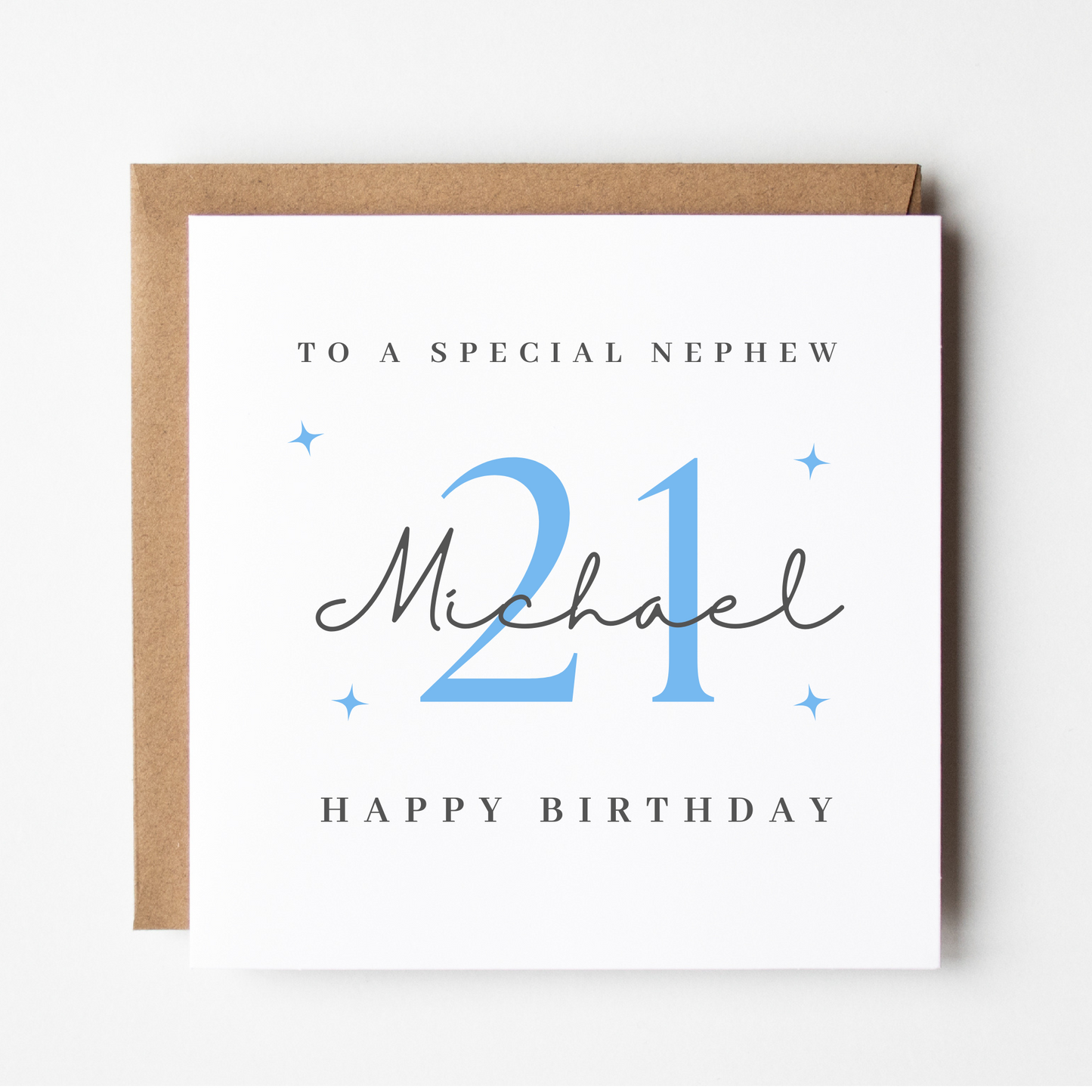 Nephew 21st Birthday Card