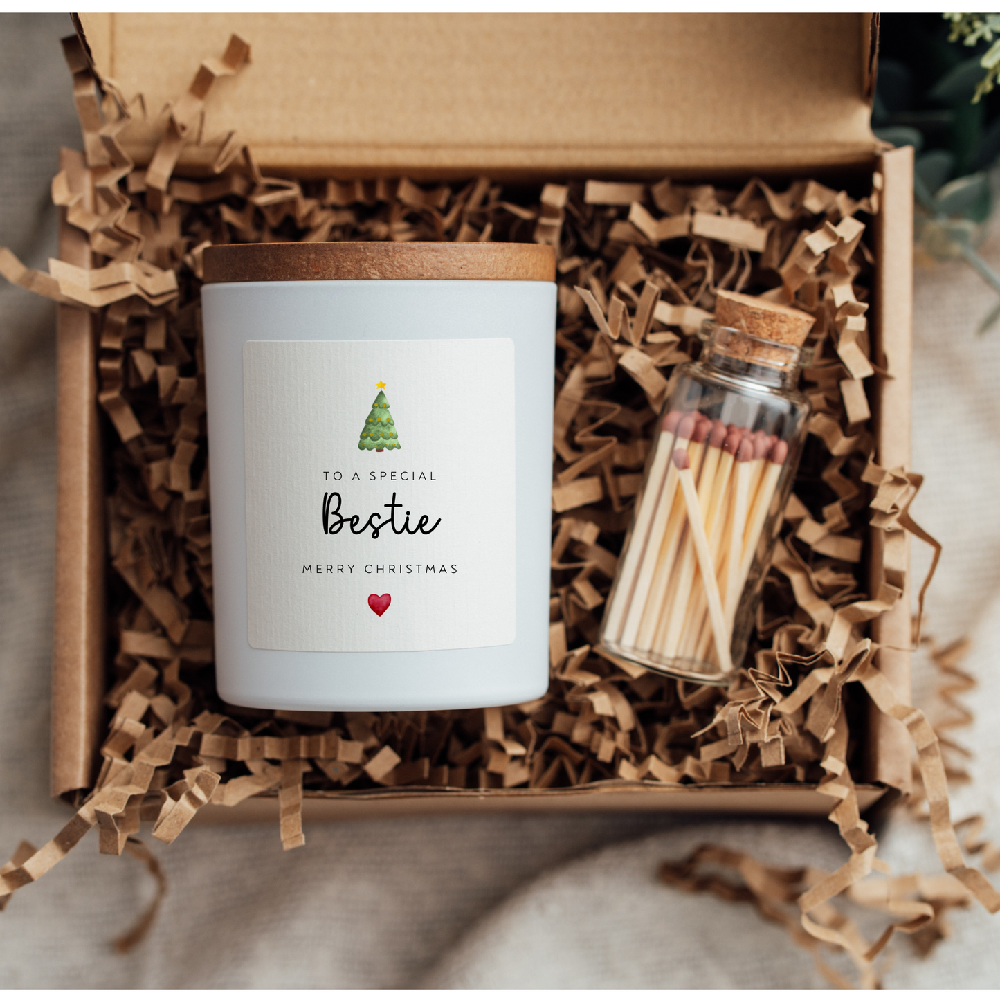 Bestie Christmas Candle Gift