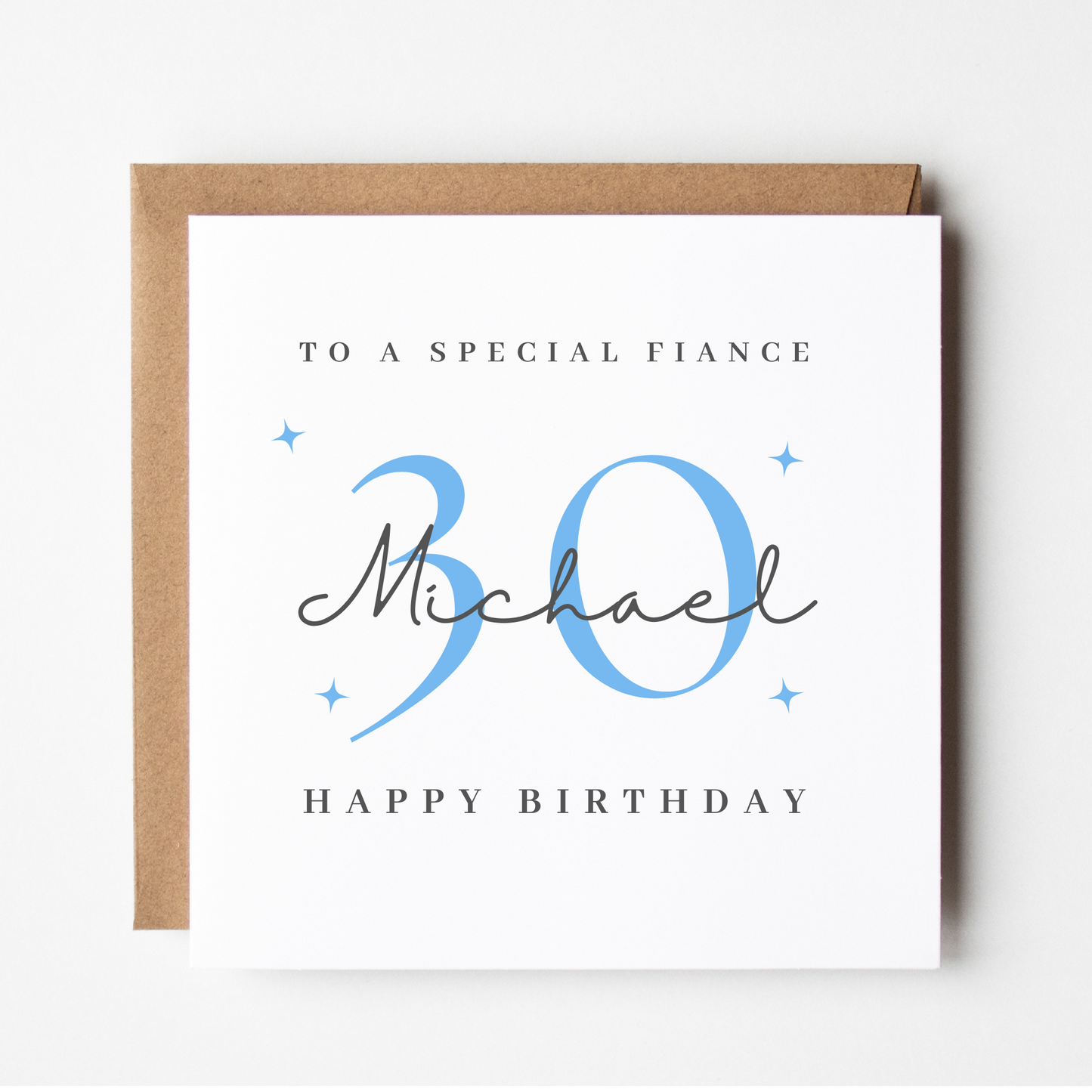 Fiance 30th Birthday Card