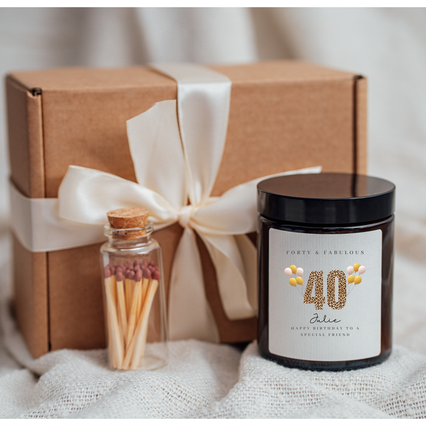 Friend 40th Birthday Candle Gift