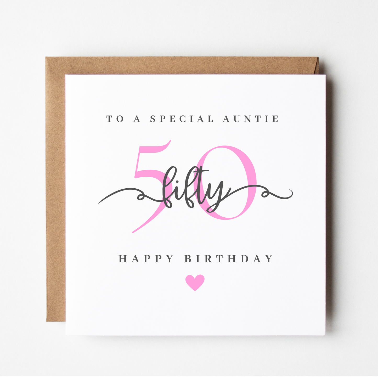 Auntie 50th Birthday Card