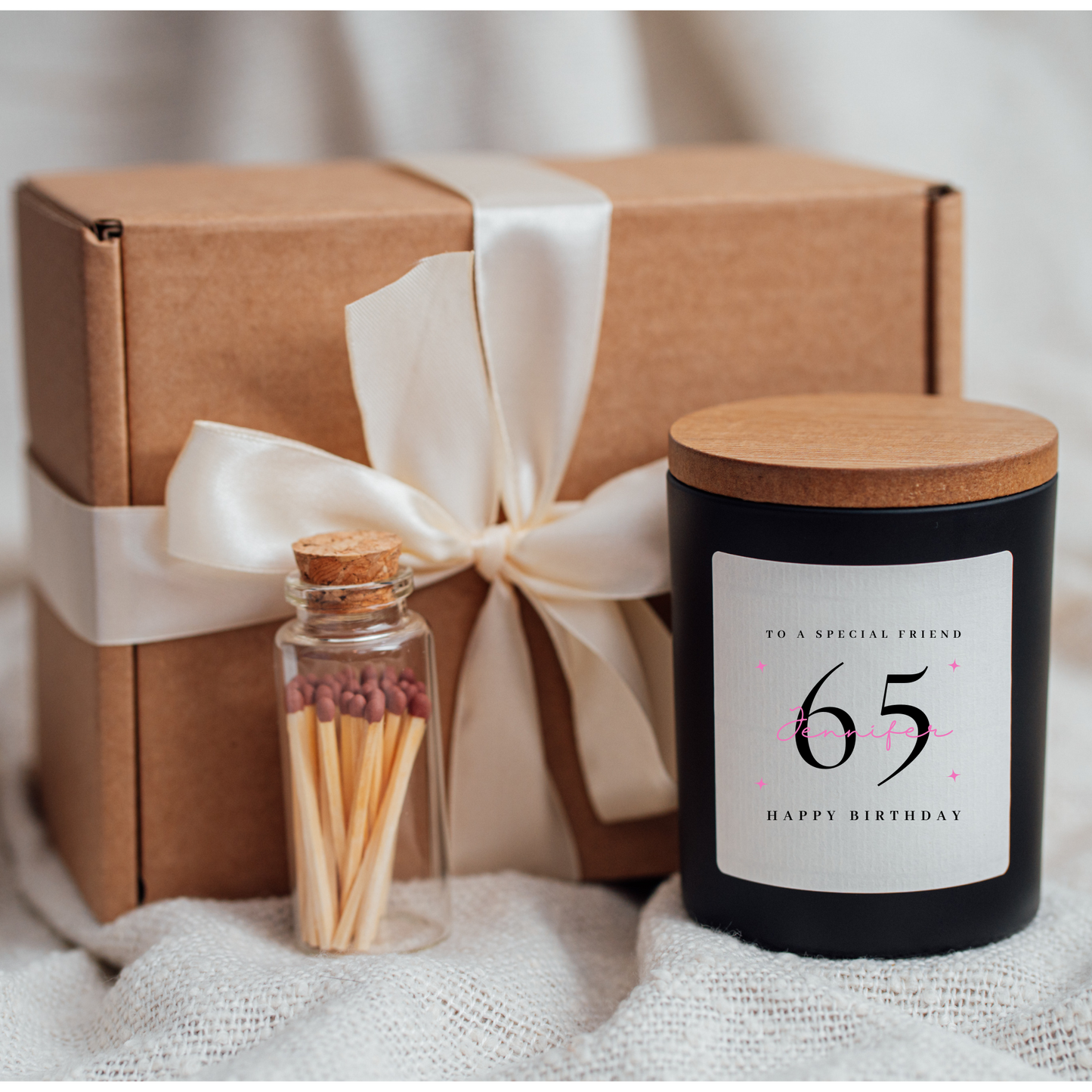 Friend 65th Birthday Candle Gift