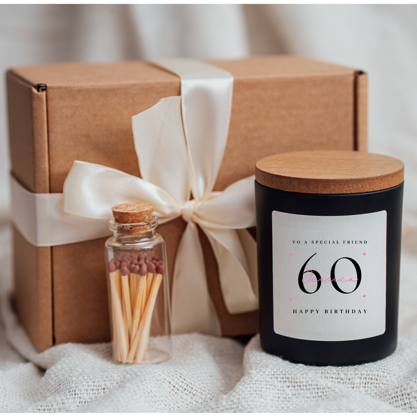 Friend 60th Birthday Candle Gift