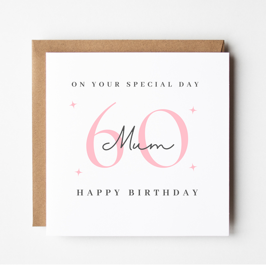 Mum 60th Birthday Card