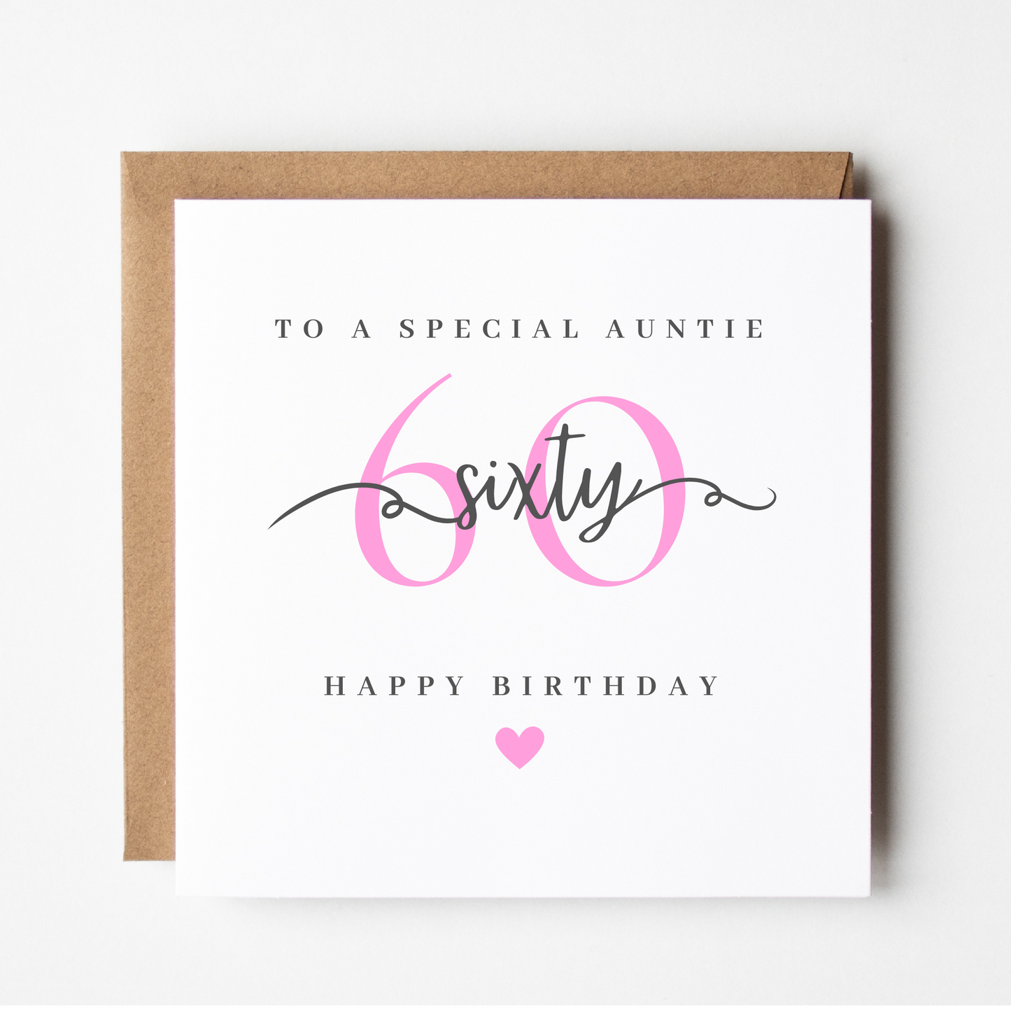 Auntie 60th Birthday Card