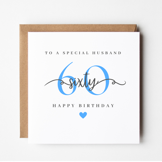 Husband 60th Birthday Card