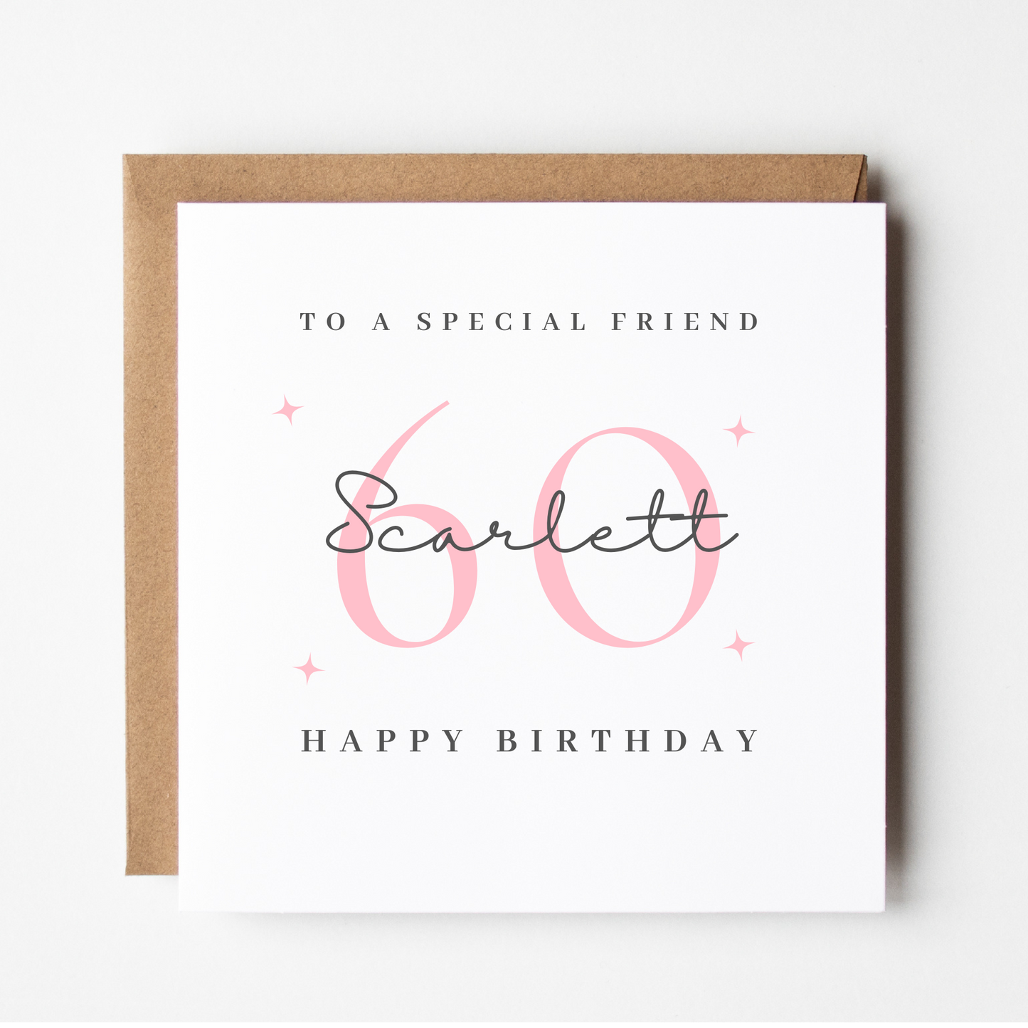 Friend 60th Birthday Card