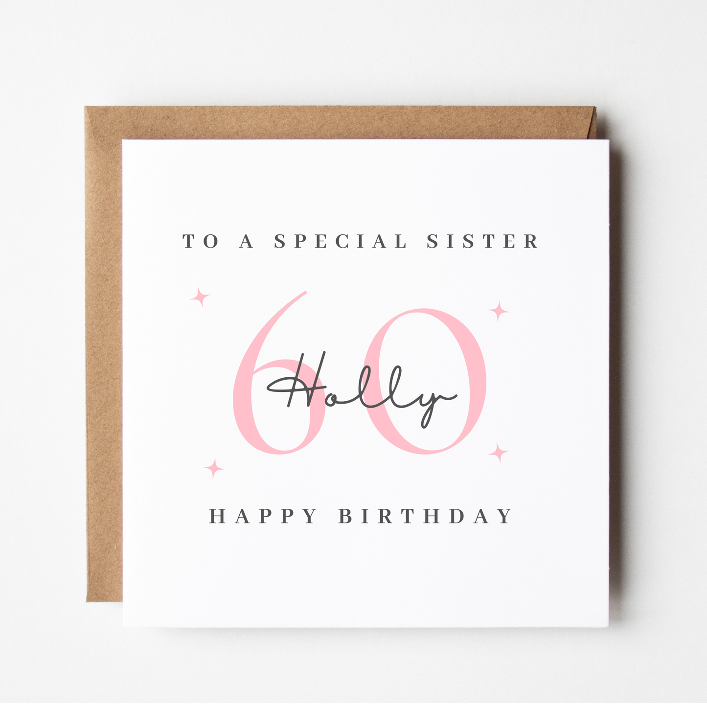 Sister 60th Birthday Card