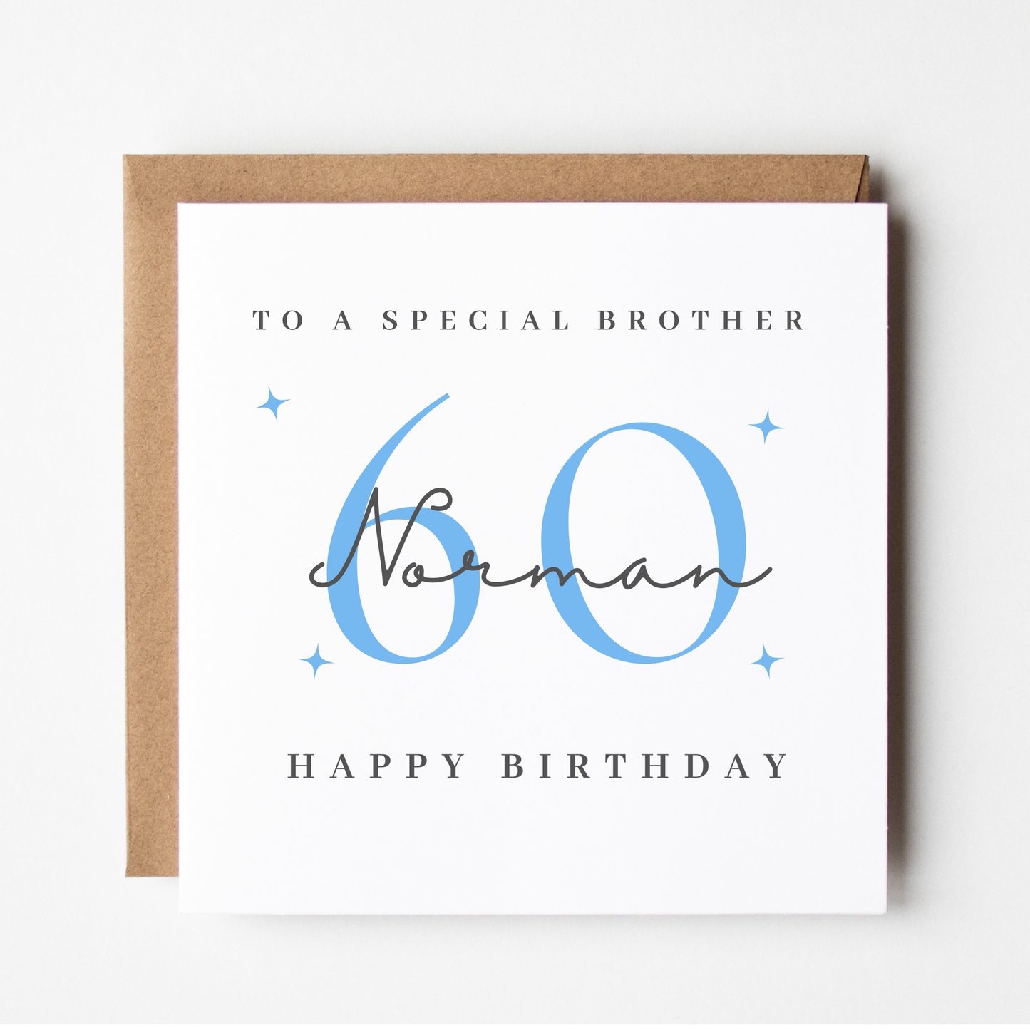 Brother 60th Birthday Card