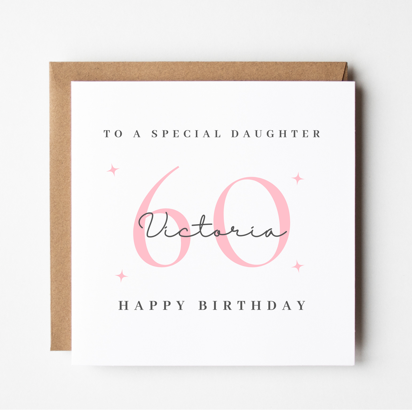 Daughter 60th Birthday Card