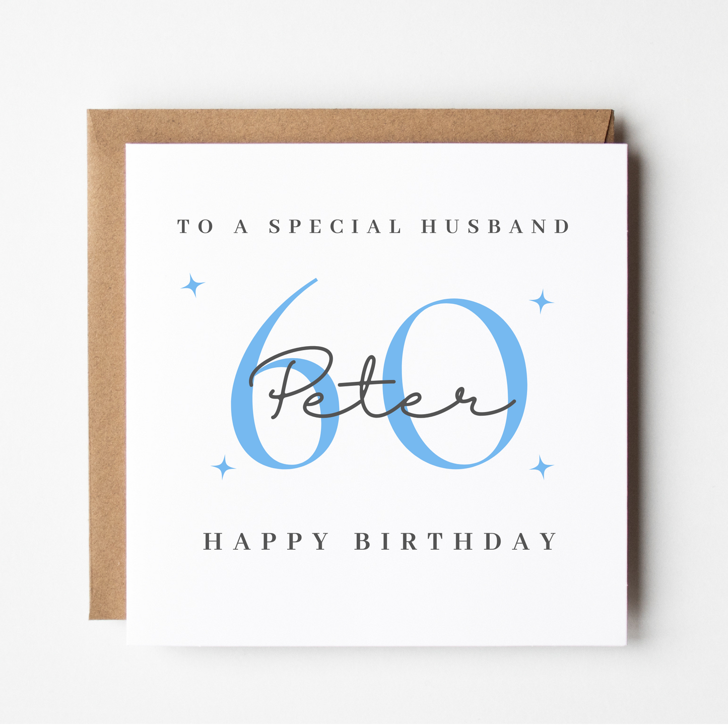 Husband 60th Birthday Card