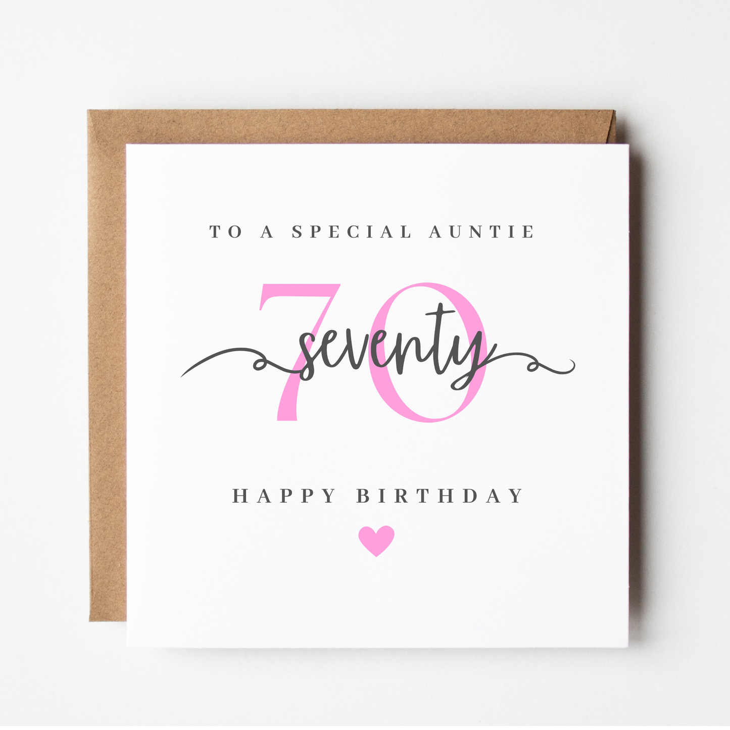 Auntie 70th Birthday Card