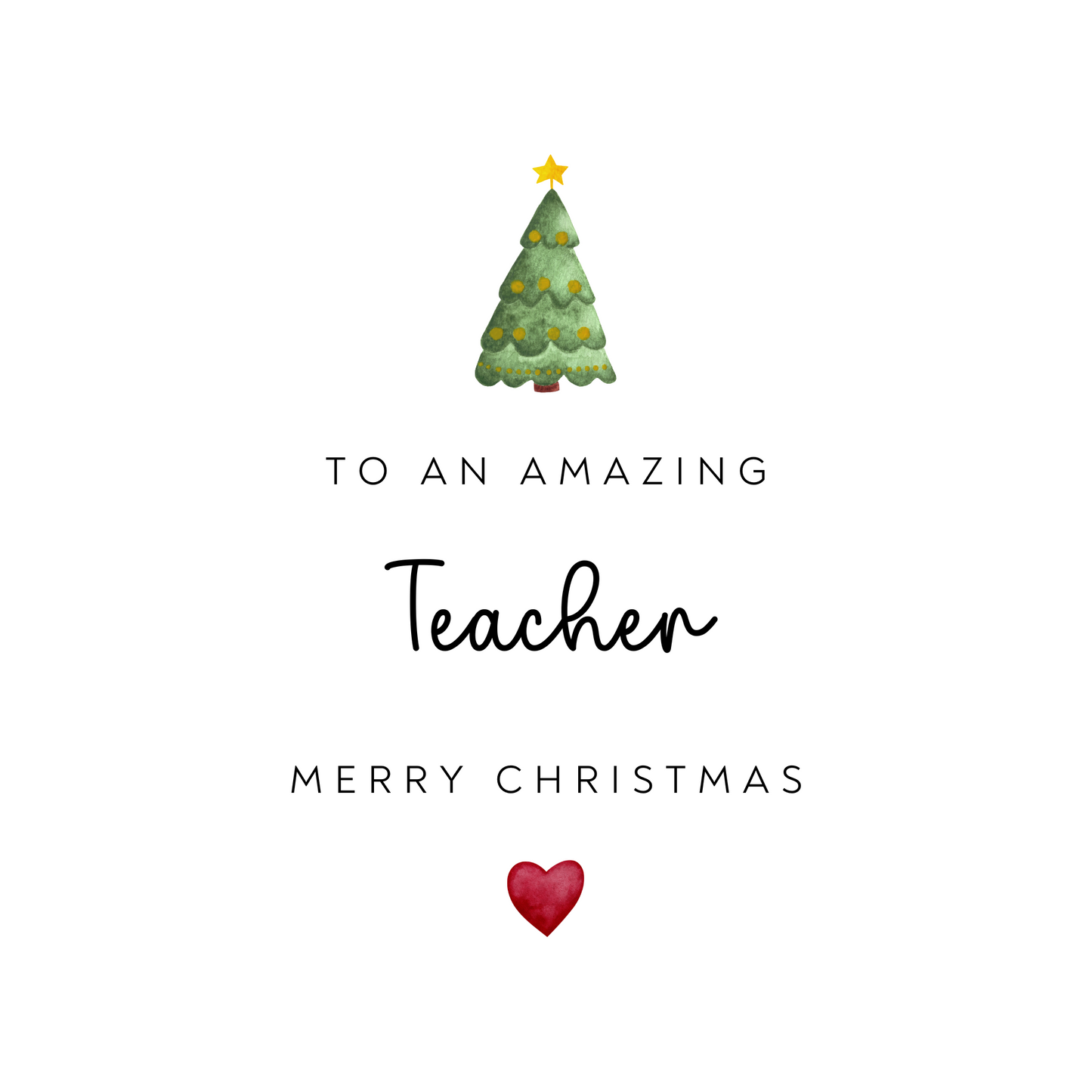 Teacher Christmas Candle Gift