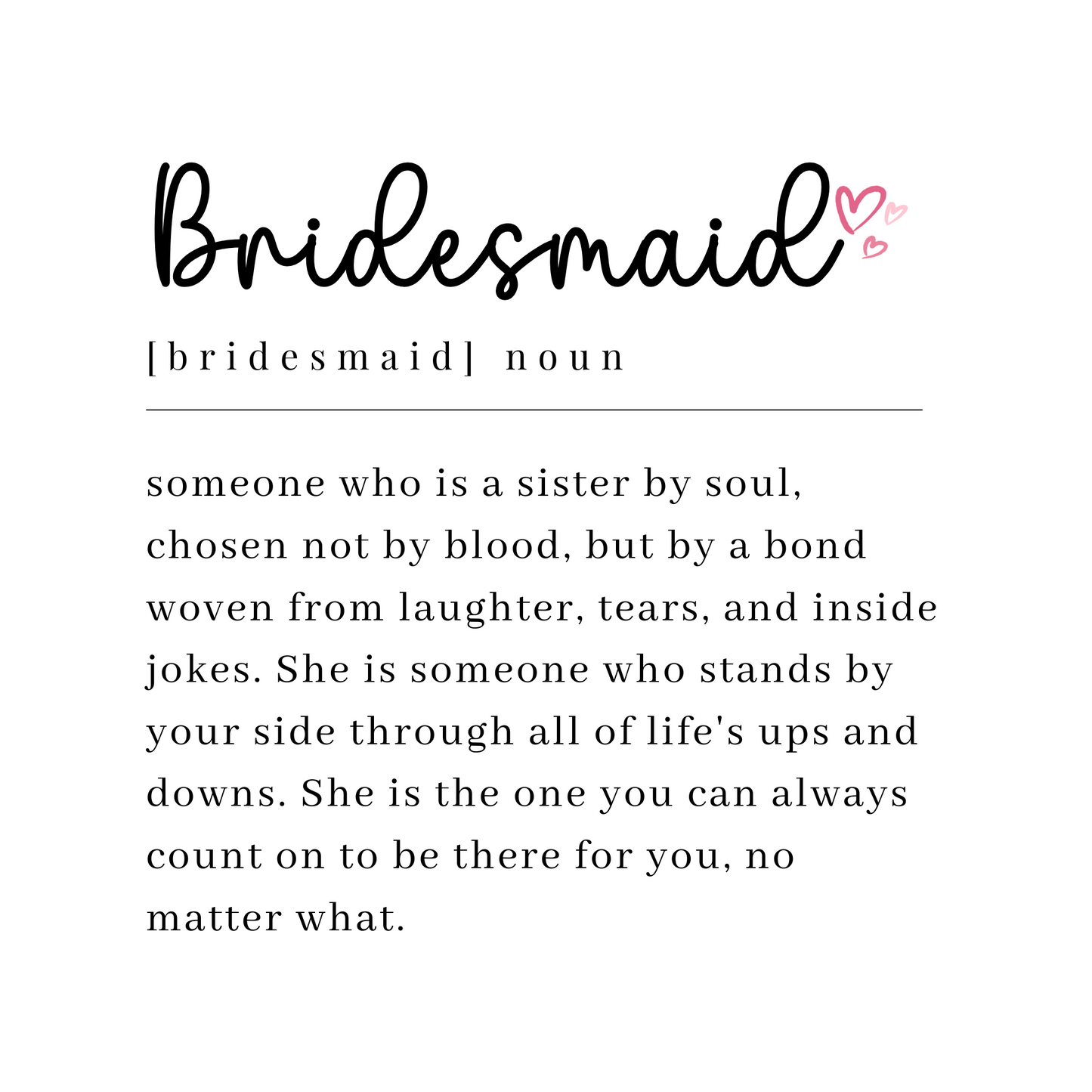 Bridesmaid Definition Candle Gift