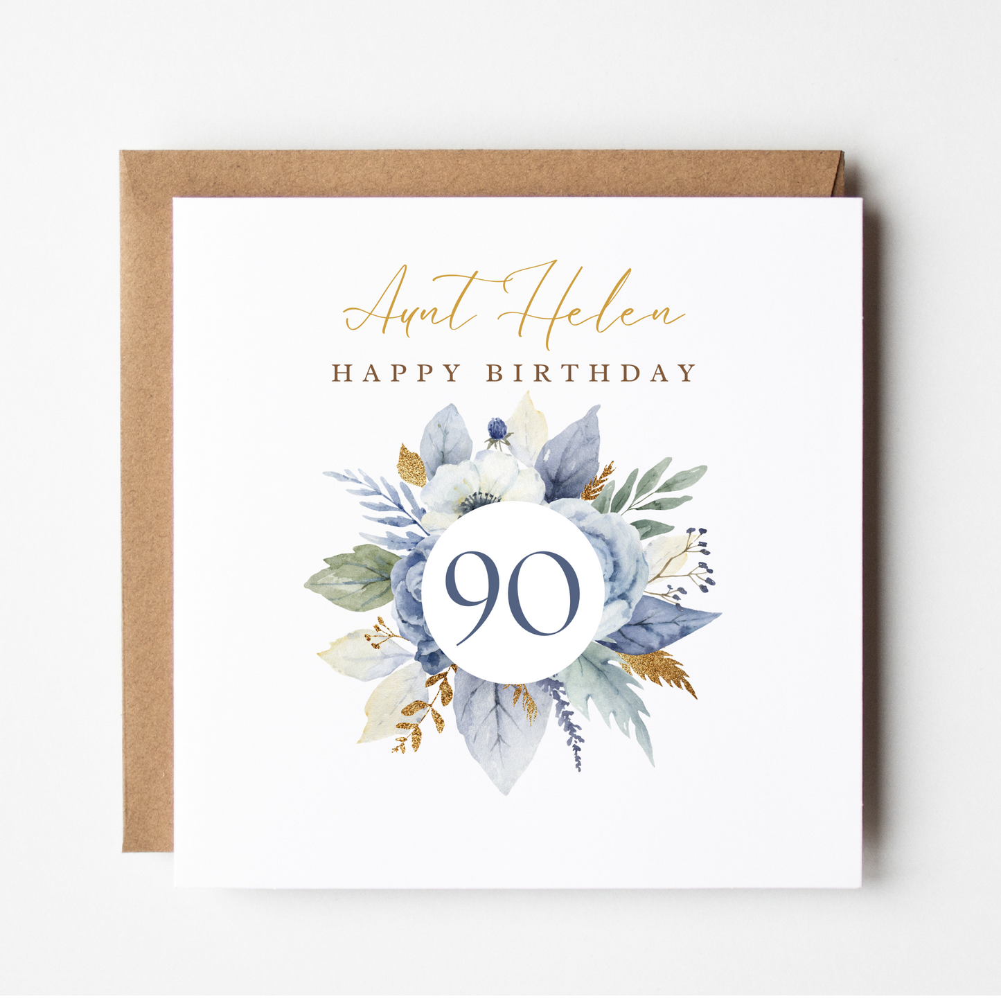 Auntie 90th Birthday Card