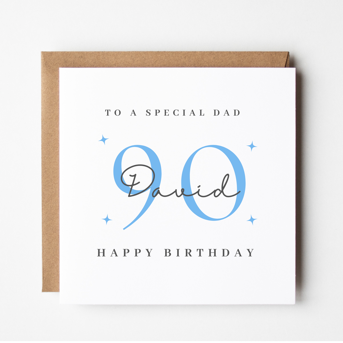 Dad 90th Birthday Card