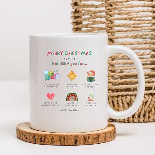 Auntie Christmas Mug