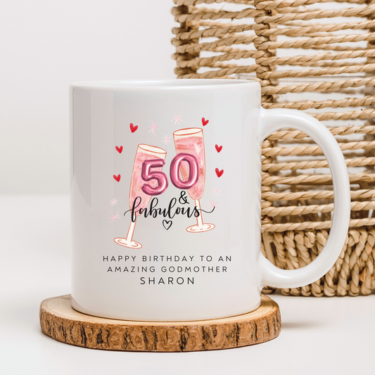 Godmother 50th Birthday Mug