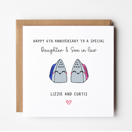 Daughter & Son In Law 6th Anniversary Card