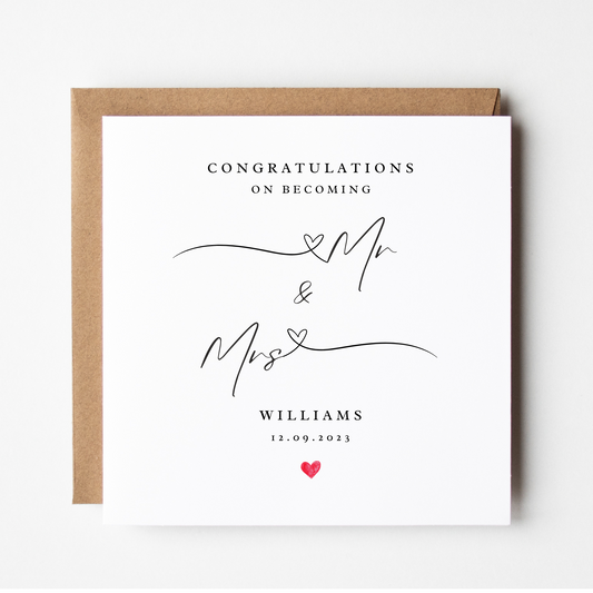 Wedding Couple Card