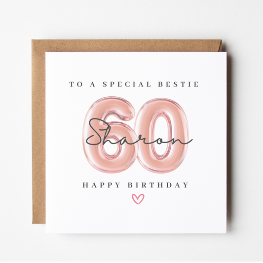 Friend 60th Birthday Card