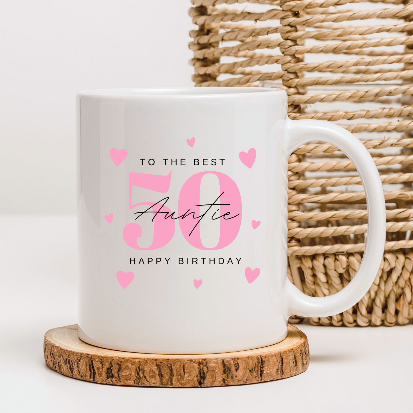 Auntie 50th Birthday Mug