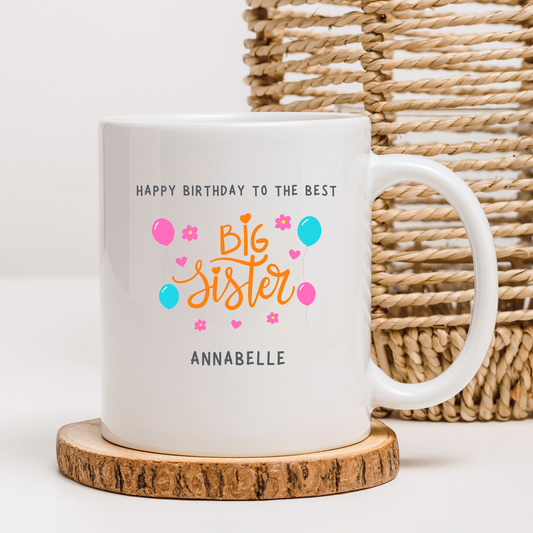 Big Sister Birthday Mug