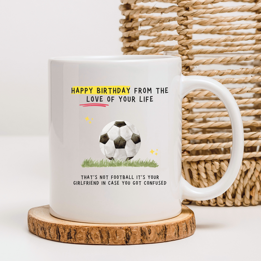 Funny Boyfriend Football Birthday Mug