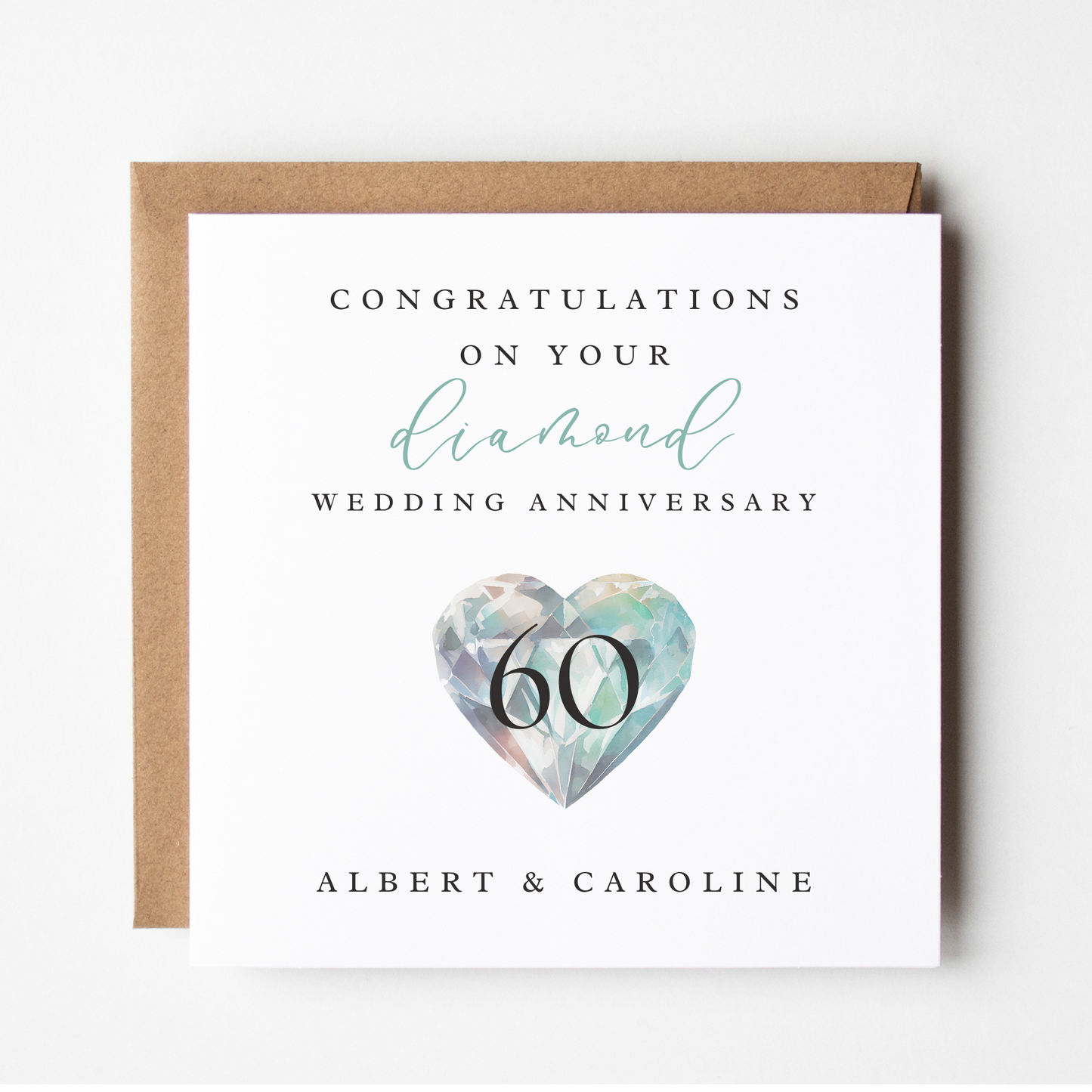 60th Wedding Anniversary Card