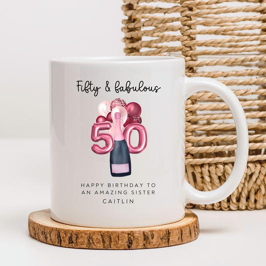 Sister 50th Birthday Mug