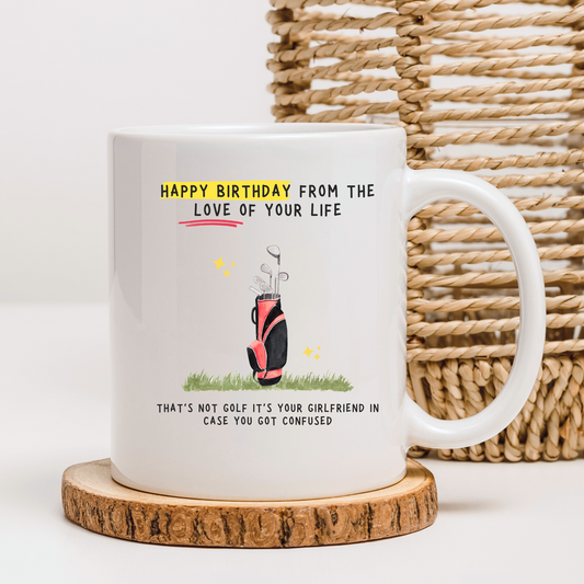 Funny Boyfriend Golf Birthday Mug