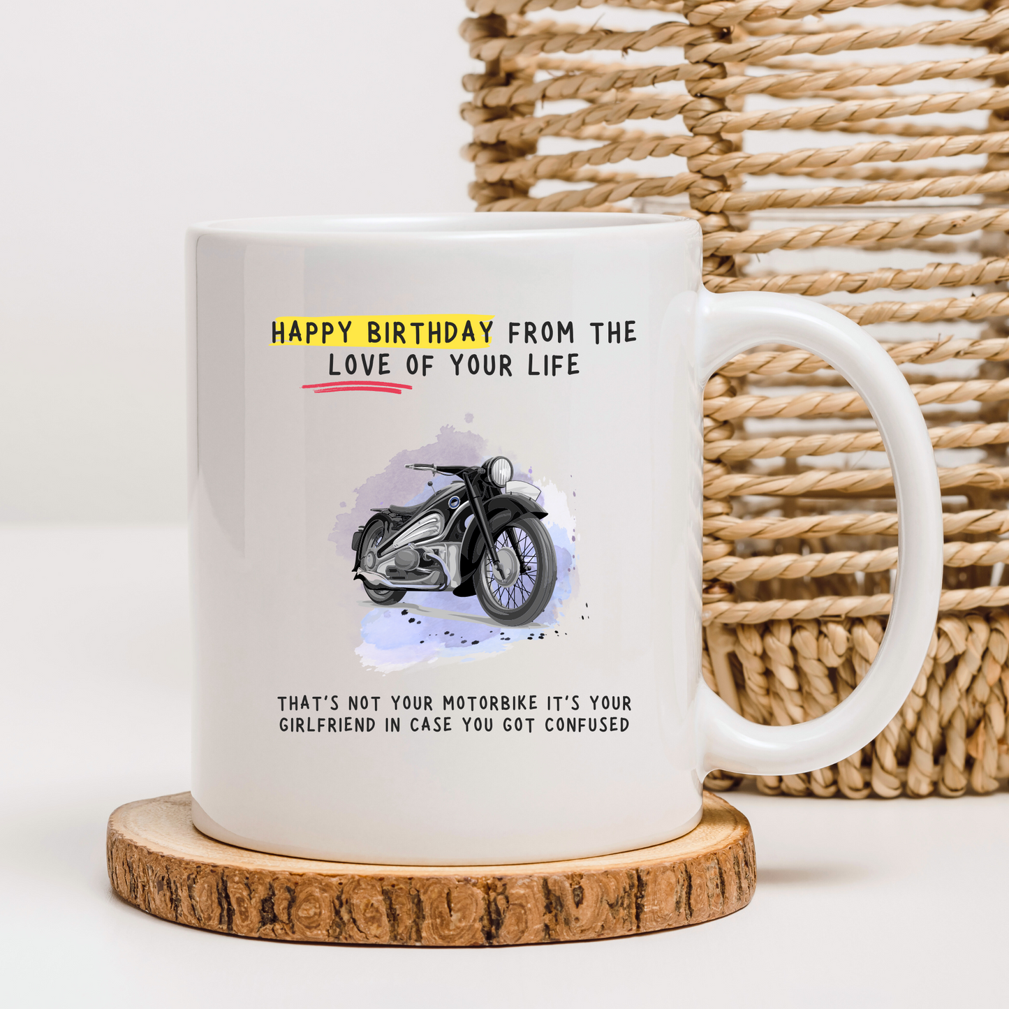 Funny Boyfriend Motorbike Birthday Mug