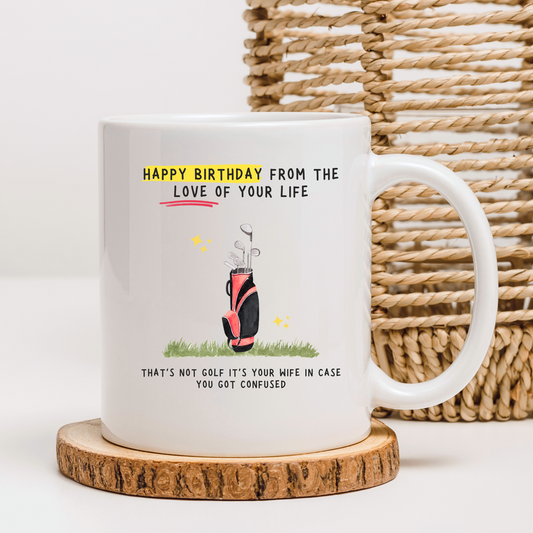 Funny Husband Golf Birthday Mug