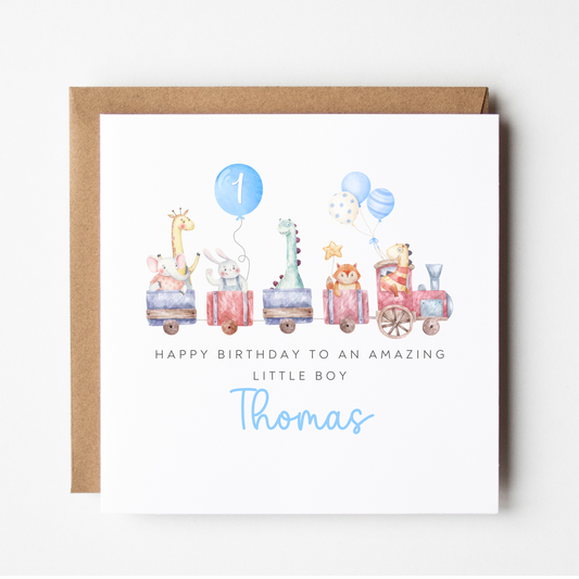 Little Boy 1st Birthday Card