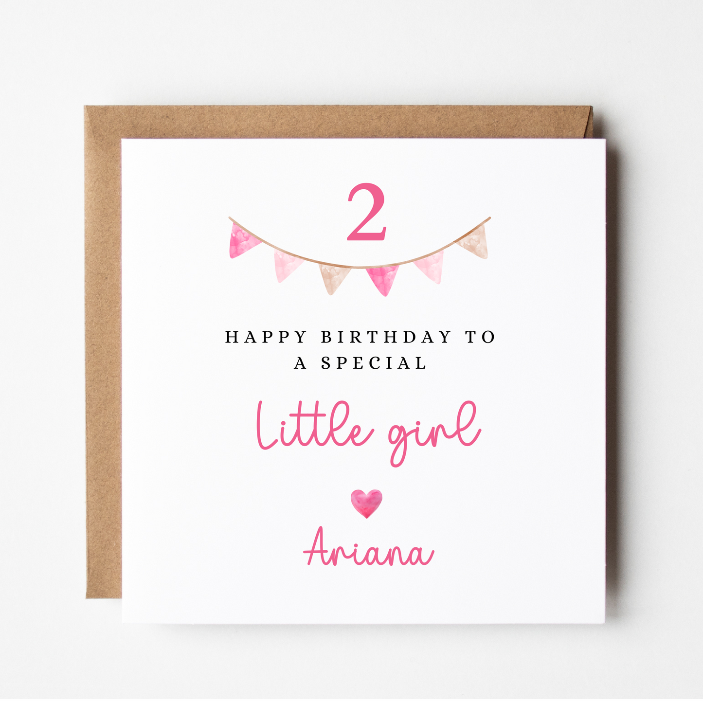 Birthday Card For Girl Age 2