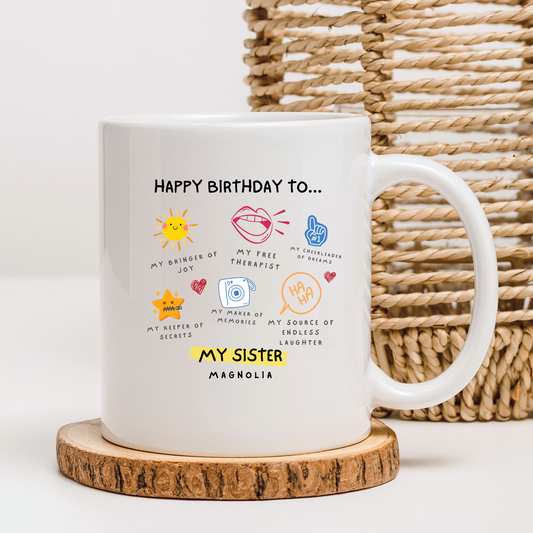 Sister Birthday Mug