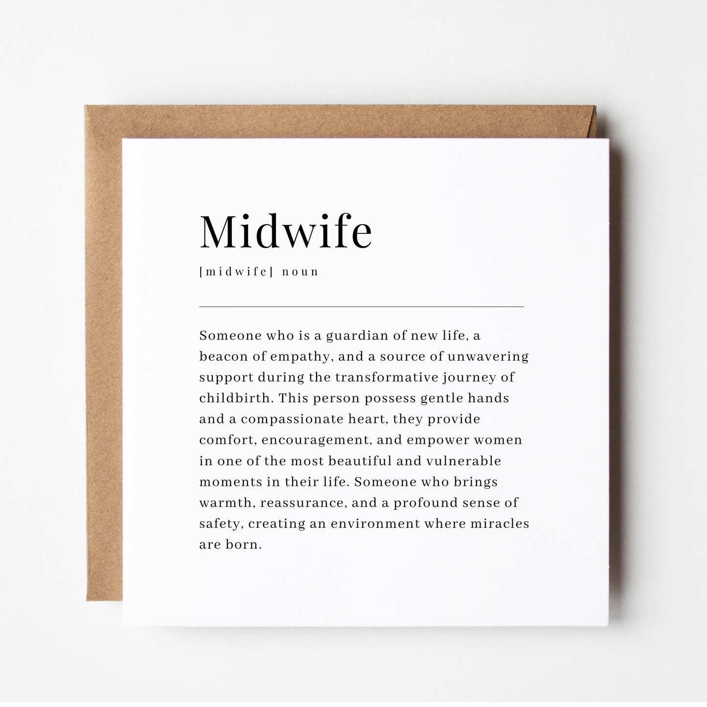 Midwife Thank You Card