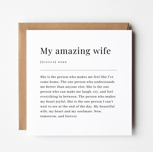 Wife Birthday Card