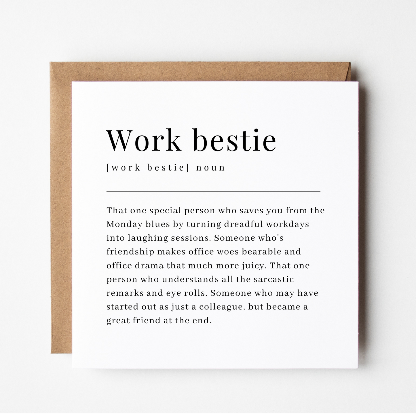 Work Bestie Birthday Card