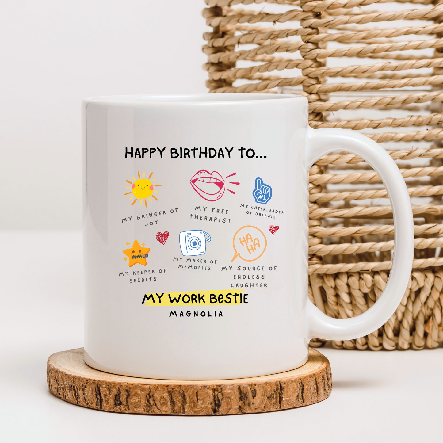 Work Bestie Birthday Mug